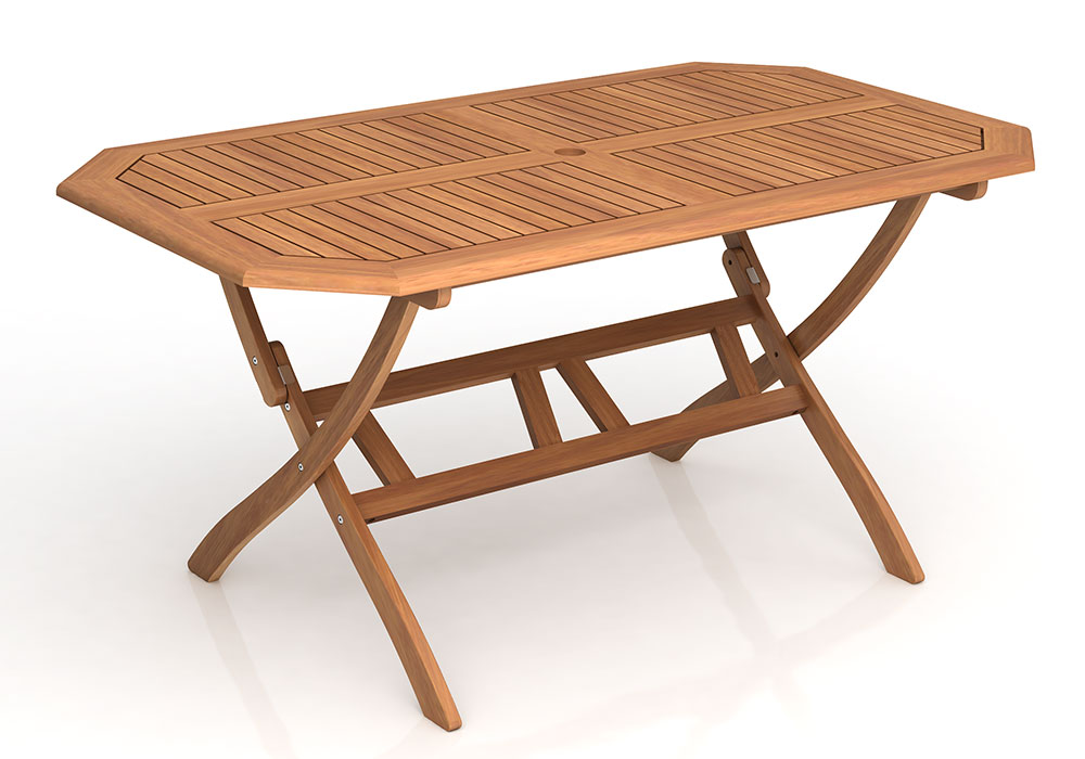 EVERTON OCTA. FOLDING TABLE 150 x 85 x 72CM