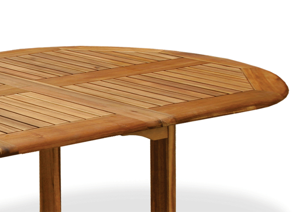 NEWCASTLE OVAL EXTENSION TABLE 150-200 x 90 x 72cm