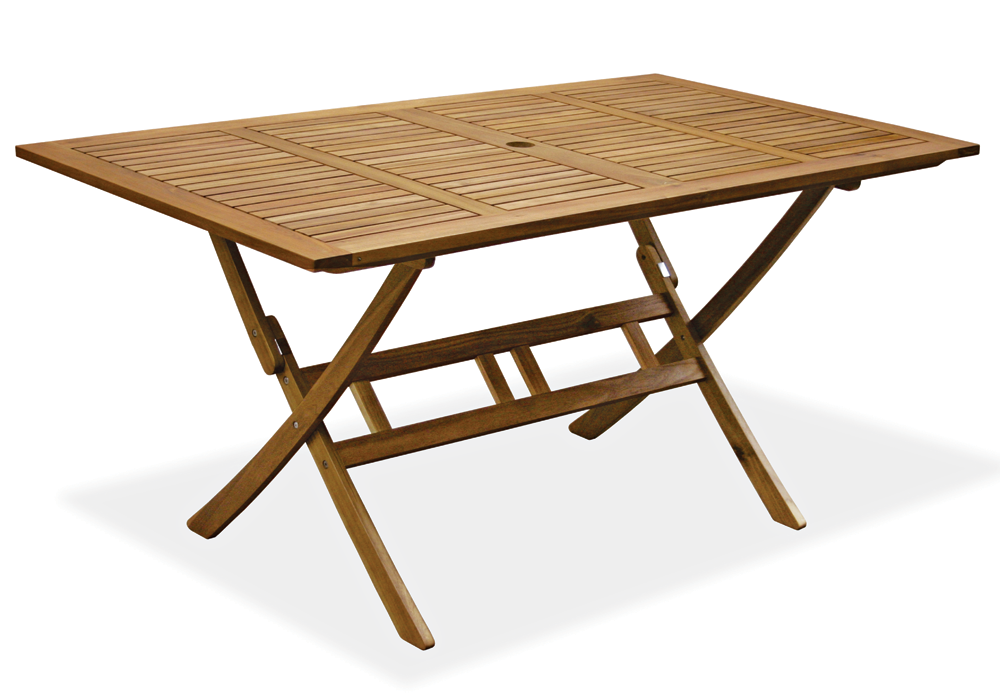 EAZY RECT. FOLDING TABLE WITH 4 HAPPY POSITION CHAIRS