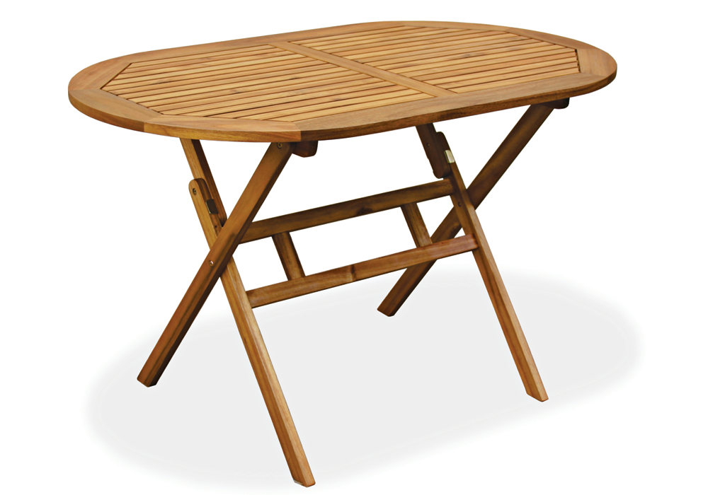 EAZY OVAL FOLDING TABLE WITH 4 FOLDING CHAIRS